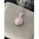 Pendentif Quartz Rose en Argent 925