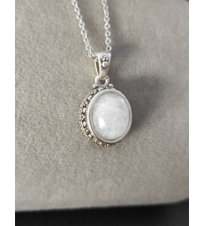 Pendentif pierre de lune en argent 925