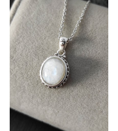 Pendentif pierre de lune en argent 925