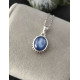 Pendentif en Cyanite Bleue Argent 925 sterling