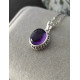 Pendentif Améthyste en Argent 925