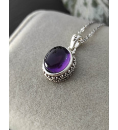 Pendentif Améthyste en Argent 925
