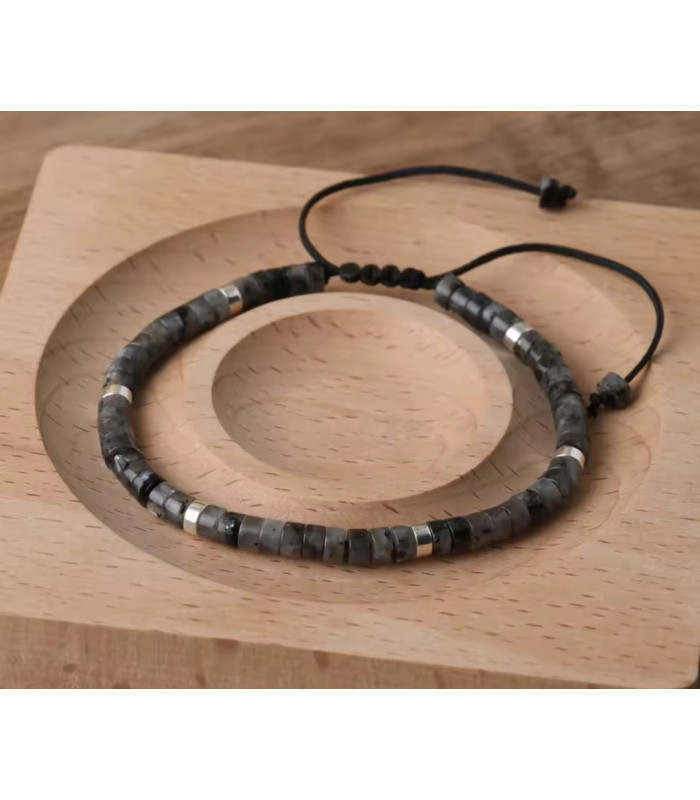 Bracele en Larvikite Ajustable