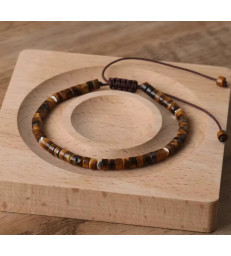 Bracelet Oeil de Tigre - Réglable