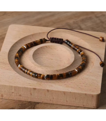 Bracelet Oeil de Tigre - Réglable