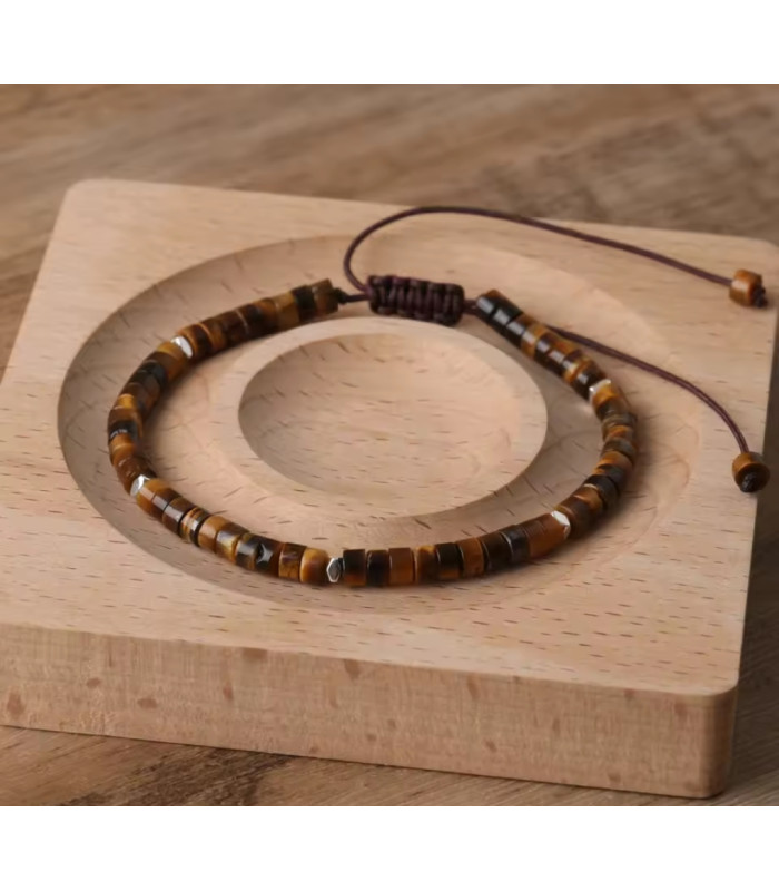 Bracelet Oeil de Tigre - Réglable