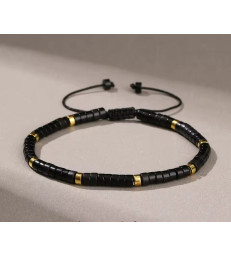 Bracelet Obsidienne Ajustable