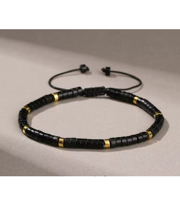 Bracelet Obsidienne Ajustable