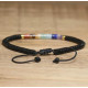 Bracelet Obsidienne 7 chakras Ajustable