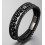 Bracelet Obsidienne noire en cuir
