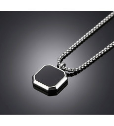 Pendentif Oeil de Tigre, Obsidienne Noire et Lapis Lazuli