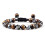 Bracelet Oeil de Tigre et Hématite Ajustable