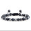 Bracelet Oeil de faucon et hématite Ajustable