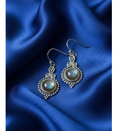 Boucles d'oreilles Labradorite Argent sterling  925
