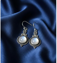 Boucles d'oreilles Pierre de Lune en Argent 925