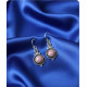 Boucles d'oreilles en Rhodonite
