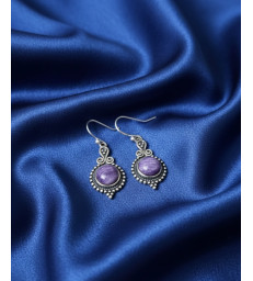 Boucles d'oreille Charoite en Argent Sterling 925