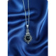 Pendentif en Obsidienne noire argent 925
