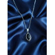 Pendentif en Obsidienne noire argent 925
