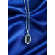Pendentif en Obsidienne noire argent 925
