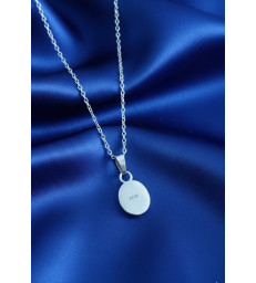 Pendentif en Obsidienne noire argent 925