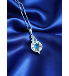 Pendentif en Cyanite argent 925