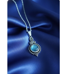 Pendentif en Cyanite argent 925