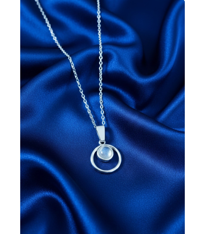 Pendentif en Pierre de lune argent 925