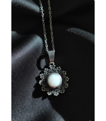 Pendentif en Pierre de lune argent 925