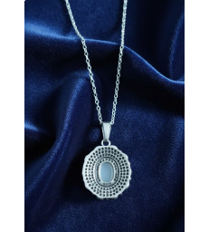Pendentif en Pierre de lune argent 925