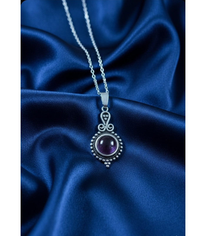 Pendentif en Améthyste argent 925