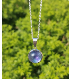 Pendentif Rond en Fluorite