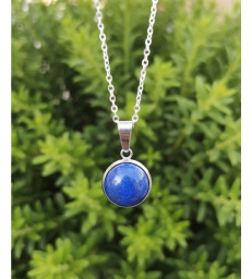 Pendentif Rond en Lapis Lazuli