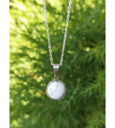 Pendentif Rond en Howlite