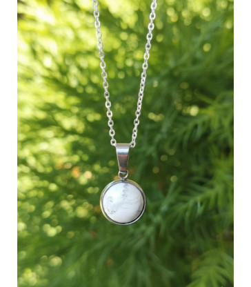 Pendentif Rond en Howlite