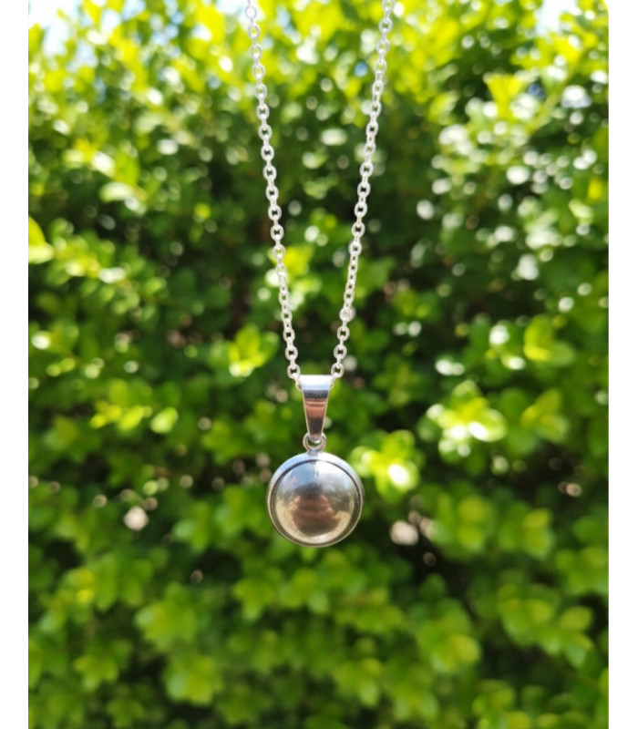 Pendentif rond en Pyrite 