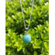 Pendentif Rond en Amazonite