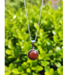 Pendentif Rond en Oeil de Taureau