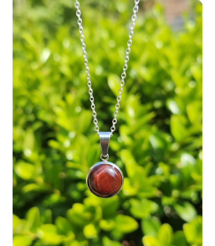 Pendentif Rond en Oeil de Taureau