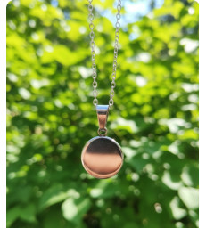 Pendentif rond en charoite