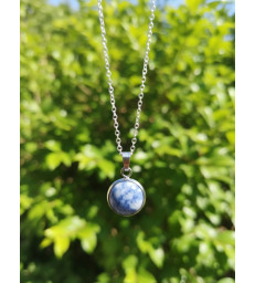Pendentif Rond en Sodalite