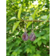 Boucles d'oreilles goutte d'eau en Améthyste
