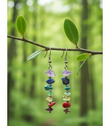 Boucles D'oreilles des 7 chakras