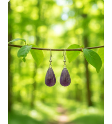 Boucles d'oreilles en Améthyste