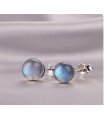 Boucles d'oreilles Labradorite Argent 925s