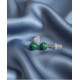 Boucles d'oreille Malachite Argent 925s