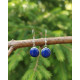 Boucles d'oreilles Rondes en Lapis lazuli