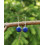 Boucles d'oreilles Rondes en Lapis lazuli
