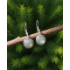 Boucles d'oreilles Rondes Labradorite 