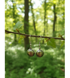 Boucles d'oreilles en Pyrite naturelle